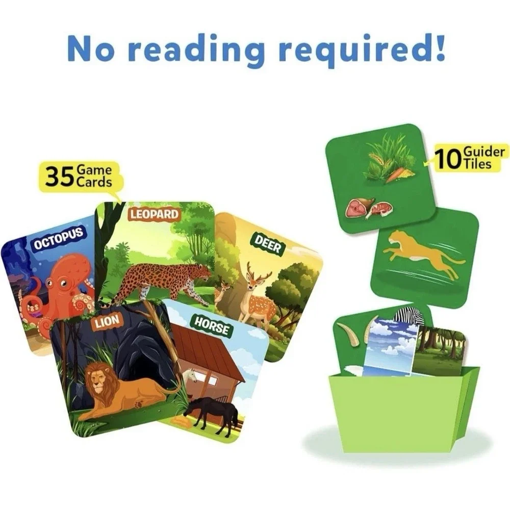 Skillmatics Guess in 10‎ Animal Kingdom Card Game Ages 6+